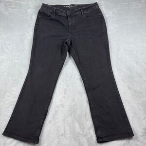 M Jeans by Maurice's Mid Rise Women's Bootcut Black Denim Jeans Size 18W Short